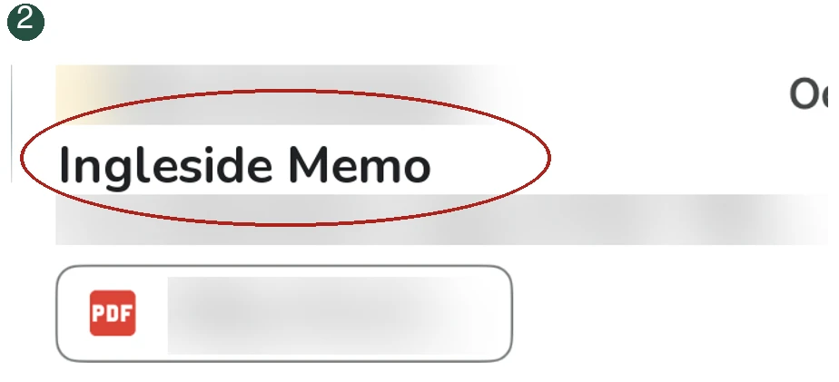 Detail 2: Tap the email once. The relevant control is circled.